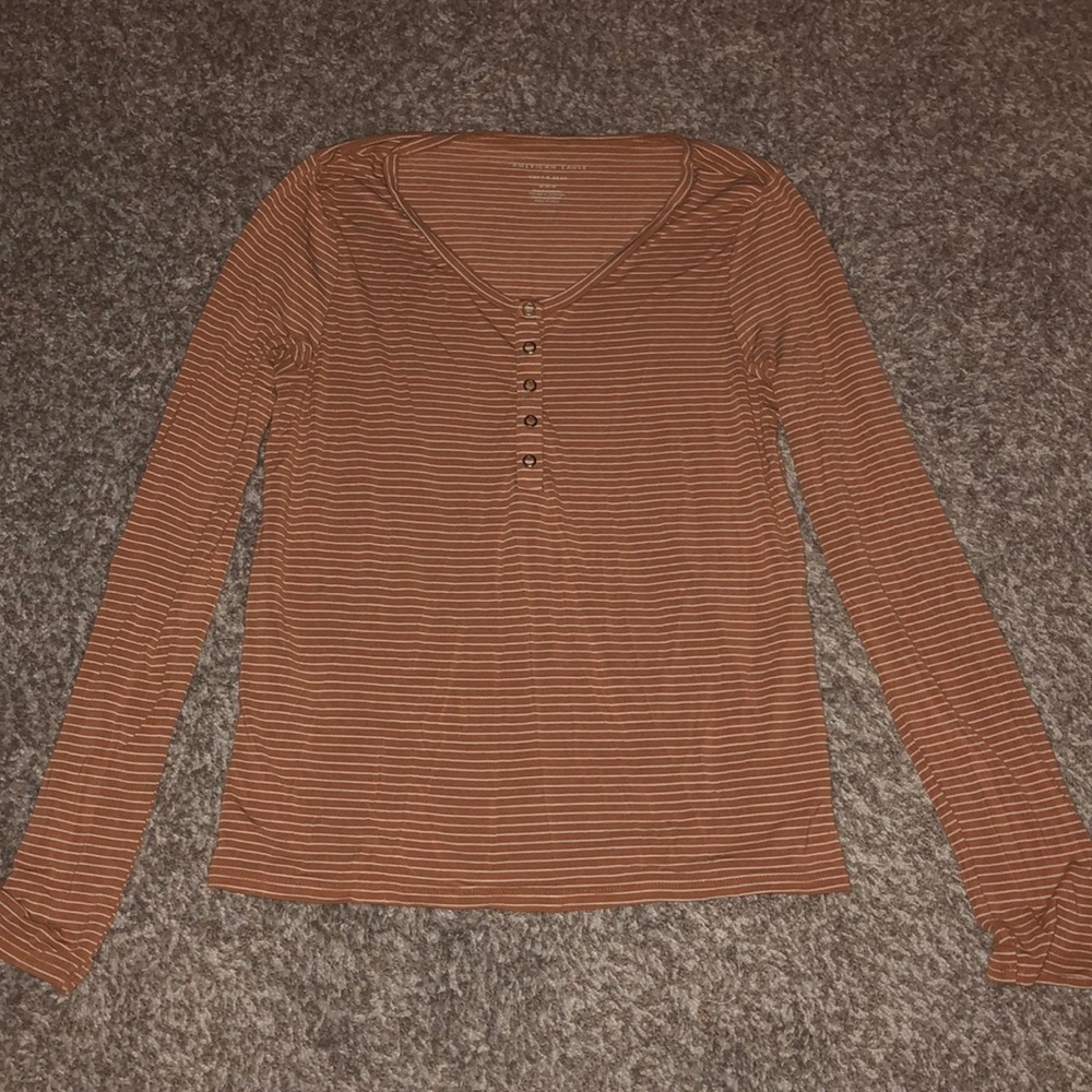Long sleeved striped shirt